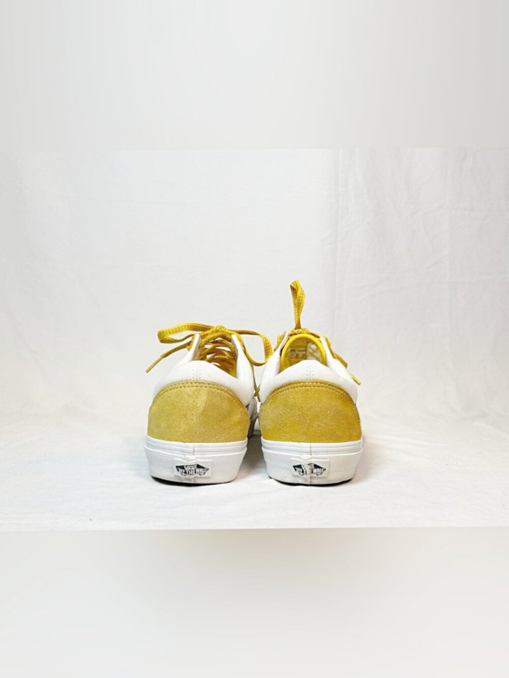 Vans Old Skool Mens Freesia/Vallarta Blue Suede Sport Pop Skate Sneakers~12~ - Picture 5 of 7